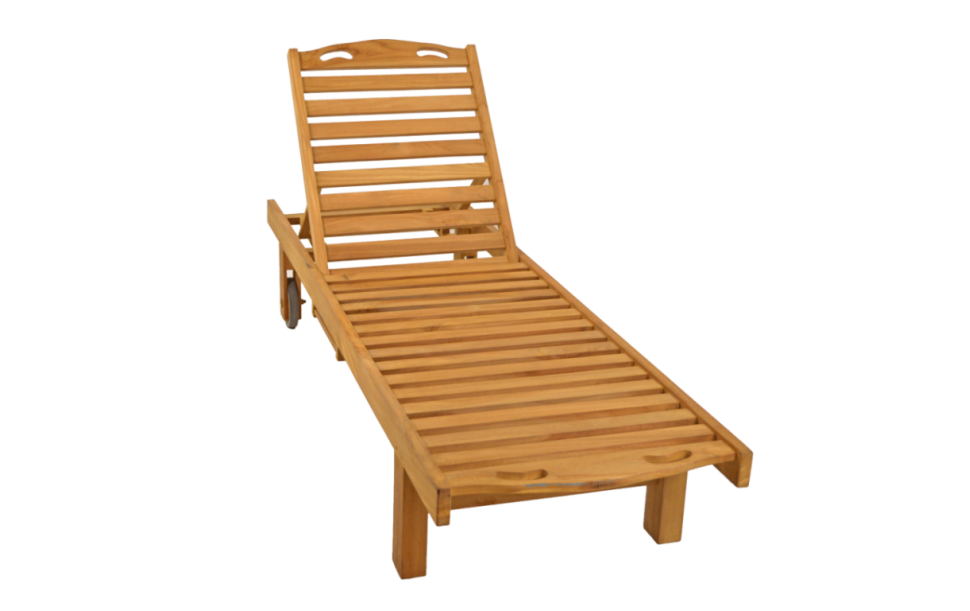 Teak-Sonnenliege 