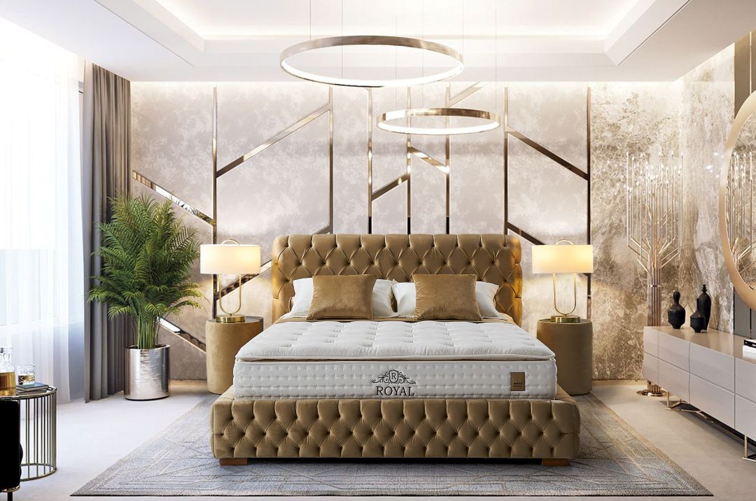 Boxspringbett “Luis“ mit Boxspringmatratze “Royal“ für Rücken und Seitenschläfer, mit Bettkasten